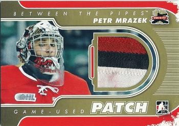 2011-12 In The Game Between The Pipes - Game Used Patch Gold #M-56 Petr Mrazek Front