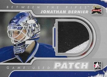 2011-12 In The Game Between The Pipes - Game Used Patch Silver #M-20 Jonathan Bernier Front