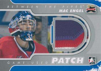 2011-12 In The Game Between The Pipes - Game Used Patch Silver #M-53 Mac Engel Front