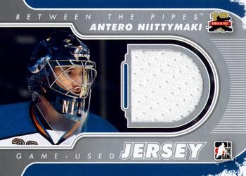 2011-12 In The Game Between The Pipes - Game Used Jersey Silver #M-02 Antero Niittymaki Front
