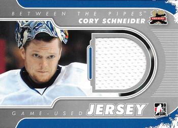 2011-12 In The Game Between The Pipes - Game Used Jersey Silver #M-06 Cory Schneider Front