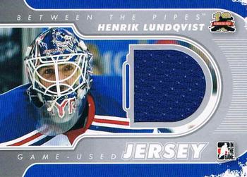 2011-12 In The Game Between The Pipes - Game Used Jersey Silver #M-08 Henrik Lundqvist Front