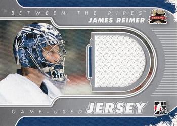 2011-12 In The Game Between The Pipes - Game Used Jersey Silver #M-10 James Reimer Front