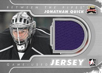 2011-12 In The Game Between The Pipes - Game Used Jersey Silver #M-15 Jonathan Quick Front