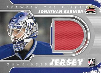 2011-12 In The Game Between The Pipes - Game Used Jersey Silver #M-20 Jonathan Bernier Front