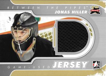 2011-12 In The Game Between The Pipes - Game Used Jersey Silver #M-29 Jonas Hiller Front