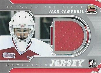 2011-12 In The Game Between The Pipes - Game Used Jersey Silver #M-33 Jack Campbell Front