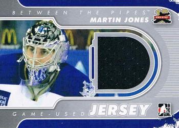 2011-12 In The Game Between The Pipes - Game Used Jersey Silver #M-48 Martin Jones Front