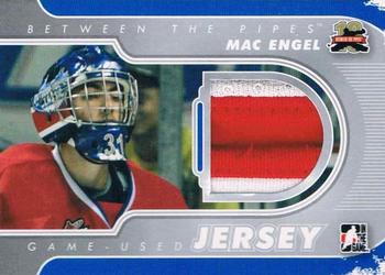 2011-12 In The Game Between The Pipes - Game Used Jersey Silver #M-53 Mac Engel Front