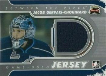 2011-12 In The Game Between The Pipes - Game Used Jersey Silver #M-54 Jacob Gervais-Chouinard Front