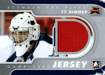 2011-12 In The Game Between The Pipes - Game Used Jersey Silver #M-59 Ty Rimmer Front