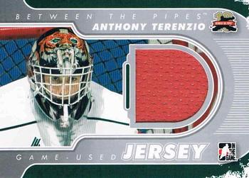 2011-12 In The Game Between The Pipes - Game Used Jersey Silver #M-60 Anthony Terenzio Front