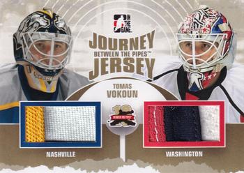 2011-12 In The Game Between The Pipes - Journey Jersey Gold #JJ-09 Tomas Vokoun Front