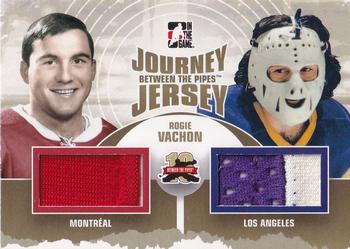 2011-12 In The Game Between The Pipes - Journey Jersey Gold #JJ-14 Rogie Vachon Front