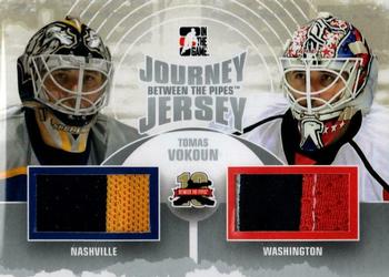 2011-12 In The Game Between The Pipes - Journey Jersey Silver #JJ-09 Tomas Vokoun Front