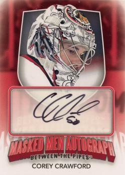 2011-12 In The Game Between The Pipes - Masked Men Autographs #MMA-CC Corey Crawford Front