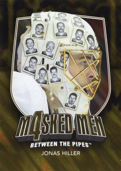 2011-12 In The Game Between The Pipes - Masked Men IV Gold #MM-22 Jonas Hiller Front