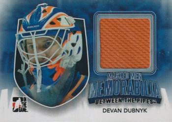 2011-12 In The Game Between The Pipes - Masked Men IV Memorabilia #MMM-13 Devan Dubnyk Front