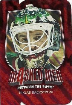 2011-12 In The Game Between The Pipes - Masked Men IV Ruby Die Cuts #MM-03 Niklas Backstrom Front