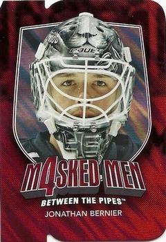 2011-12 In The Game Between The Pipes - Masked Men IV Ruby Die Cuts #MM-06 Jonathan Bernier Front