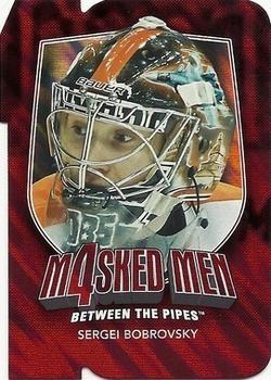 2011-12 In The Game Between The Pipes - Masked Men IV Ruby Die Cuts #MM-08 Sergei Bobrovsky Front