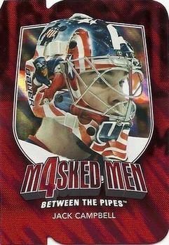 2011-12 In The Game Between The Pipes - Masked Men IV Ruby Die Cuts #MM-11 Jack Campbell Front
