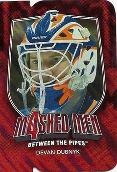 2011-12 In The Game Between The Pipes - Masked Men IV Ruby Die Cuts #MM-15 Devan Dubnyk Front