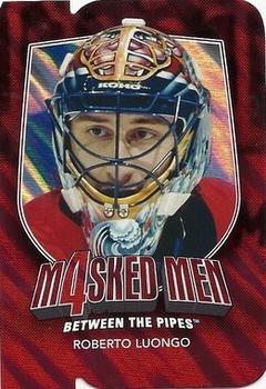 2011-12 In The Game Between The Pipes - Masked Men IV Ruby Die Cuts #MM-28 Roberto Luongo Front