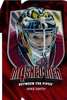 2011-12 In The Game Between The Pipes - Masked Men IV Ruby Die Cuts #MM-43 Mike Smith Front