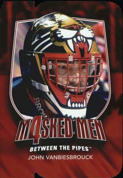 2011-12 In The Game Between The Pipes - Masked Men IV Ruby Die Cuts #MM-46 John Vanbiesbrouck Front