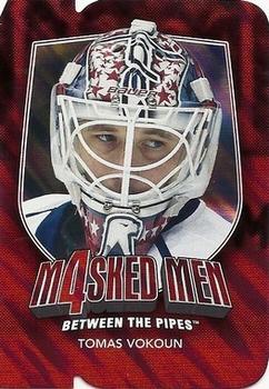 2011-12 In The Game Between The Pipes - Masked Men IV Ruby Die Cuts #MM-48 Tomas Vokoun Front