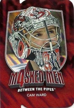2011-12 In The Game Between The Pipes - Masked Men IV Ruby Die Cuts #MM-49 Cam Ward Front