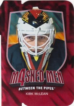2011-12 In The Game Between The Pipes - Masked Men IV Ruby Die Cuts #MM-30 Kirk McLean Front