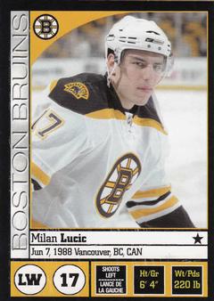 2008-09 Panini Stickers #18 Milan Lucic Front