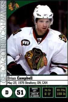 2008-09 Panini Stickers #156 Brian Campbell Front