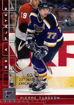 2001-02 Be a Player Memorabilia - Chicago National Ruby #296 Pierre Turgeon Front