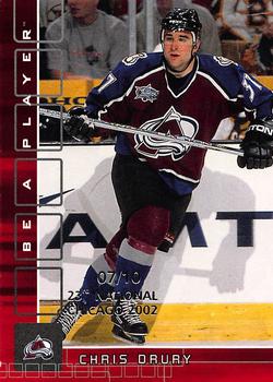 2001-02 Be a Player Memorabilia - Chicago National Ruby #49 Chris Drury Front