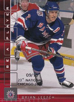 2001-02 Be a Player Memorabilia - Chicago National Ruby #290 Brian Leetch Front