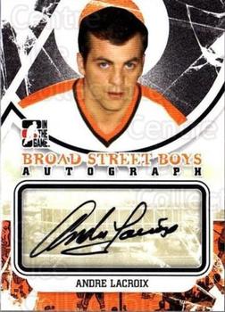 2011-12 In The Game Broad Street Boys - Autographs #A-AL Andre Lacroix Front