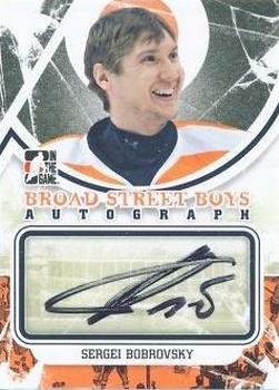 2011-12 In The Game Broad Street Boys - Autographs #A-BF Bob Froese Front