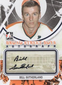 2011-12 In The Game Broad Street Boys - Autographs #A-BSU Bill Sutherland Front