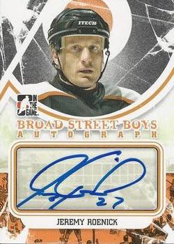 2011-12 In The Game Broad Street Boys - Autographs #A-JR Jeremy Roenick Front