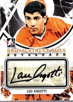 2011-12 In The Game Broad Street Boys - Autographs #A-LA Lou Angotti Front