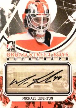 2011-12 In The Game Broad Street Boys - Autographs #A-ML Michael Leighton Front