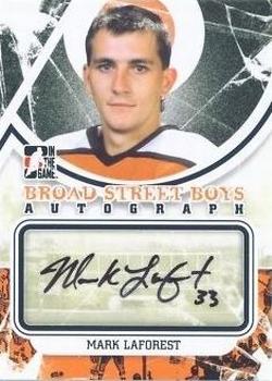 2011-12 In The Game Broad Street Boys - Autographs #A-MLA Mark Laforest Front