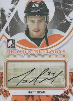 2011-12 In The Game Broad Street Boys - Autographs #A-MRE Matt Read Front