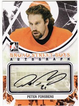 2011-12 In The Game Broad Street Boys - Autographs #A-PF Peter Forsberg Front