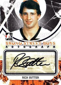 2011-12 In The Game Broad Street Boys - Autographs #A-RS Rich Sutter Front