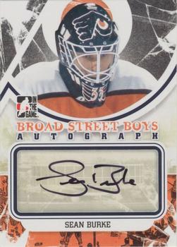 2011-12 In The Game Broad Street Boys - Autographs #A-SB Sean Burke Front