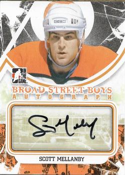 2011-12 In The Game Broad Street Boys - Autographs Orange #A-SME Scott Mellanby Front